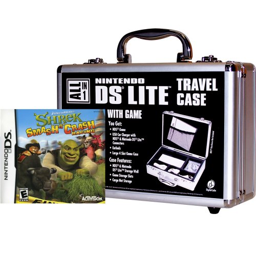 Travel Case with Game for Nintendo DS - Shrek Smash 'N Crash Racing