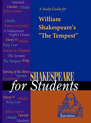 A Study Guide for William Shakespeare's The Tempest (Shakespeare for Students)