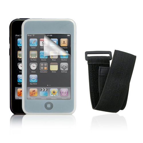 LAVA Starter Pack for iPod Touch 3G includes Clear and Black Silicon Cases, Sports Armband and Screen Protector