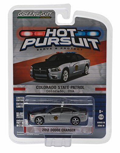 2012 DODGE CHARGER / COLORADO STATE PATROL * Hot Pursuit Series 18 * 2016 Greenlight Collectibles Limited Edition 1:64 Scale Die-Cast Vehicle