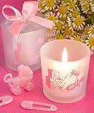 Favor Saver Collection baby girl themed candle favors, 36