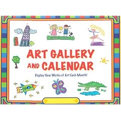 Art Gallery and Undated Calendar Display Your Child's Artwork Monthly 