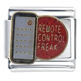 Heart Remote Cotrol Freak Italian Charms Bracelet Link