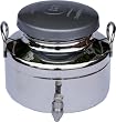 M5 Corporation Italian Made Stainless Steel Fusti Container, National Sanitation Foundation, 3-Liter/169-Ounce