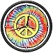 HIPPIE Wall Clock peace symbol sign grateful dead gift