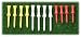 Golf Tees 12 Pack Plastic 3 Height Tees