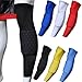 COOLOMG Pad Crash Proof Basketball Leg Knee Long Sleeve Protector Gear (One Piece)