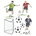 Instant Murals Soccer Wall Transfer Stickers - Sports Players and Balls