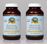 Nature's Sunshine Skeletal Strength Vitamin, Mineral, and Herbal Supplement for bone and muscle tissue 150 Tablets Each(Pack of 2)