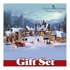 Thomas Kinkade Village Christmas: Cobblestone Corners Gift Set by Hawthorne Village