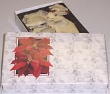 Scott's Cakes 1 lb. White Chocolate Pecan Bark in a Poinsettia Box