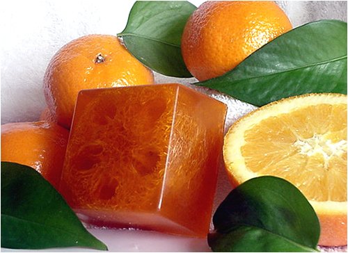 2 Orange Tangerine Loofah Bar Soaps Berrysweetstuff.com