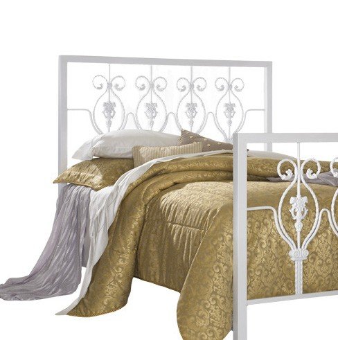 Calypso Contemporary Glossy White Headboard for Twin Size Bed