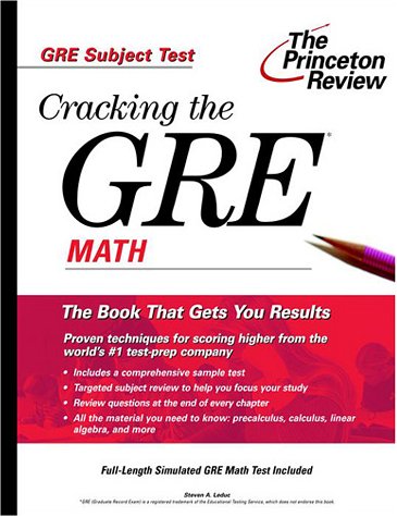 Cracking the GRE Math (Princeton Review Series)