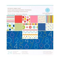 Martha Stewart Crafts Designer Paper Pad 12'' X 12'' Kids By The Package