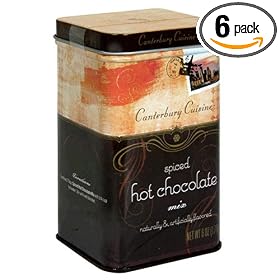 Canterbury Cuisine Gift Tin Spiced Hot Chocolat Mix-Orange Tin, 6-Ounces (Pack of 6)