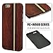 iPhone 6 Plus Folio Case, Handmade Real Bamboo Pattern Magnetic Closure/Stand/Wood bumper/360 protection Case for iPhone 6 Plus