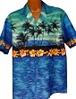   Exclusive Hawaiian Tropic Sunset In Paradise Aloha Shirt