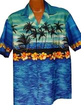 Exclusive Hawaiian Tropic Sunset In Paradise Aloha Shirt