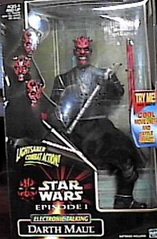 517SHR2M5BL Star Wars Episode 1 12 Electronic Talking Darth Maul Figure