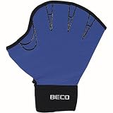 Schwimmhandschuhe offen, Größe L, blau