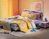 Queen Flower Talk Duvet Cover and Pillow Shams Set