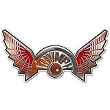 Triumph Motorcycle Biker Wings Car Bumper Sticker Decal 6x3 