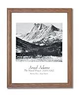 Ansel Adams River B/W Photo Landscape Home Decor Wall Picture Oak Framed Art Print