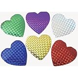 Lot Of 12 Assorted Color Hologram Heart Shaped Mini Notebook Memo Pads