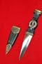 7" Scottish Highlander Celtic Sgian Dubh Knife with Case