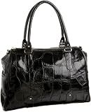 Lauren Merkin Paige Croc-Embossed Satchel