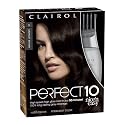 Clairol Perfect 10 by Nice 'n Easy Hair Color 03 Darkest Brown 1 Kit