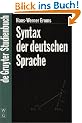 Syntax der deutschen Sprache (de Gruyter Studienbuch)