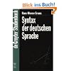 Syntax der deutschen Sprache (de Gruyter Studienbuch)