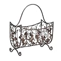 Large Basket - Gold/ Espresso