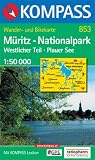  : Kompass Karten, M&uuml;ritz-Nationalpark: Wanderkarte mit Kurzf&uuml;hrer und Radwegen. GPS-geeignet