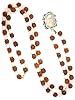 Energy Mala Beads for Clarity- Rudraksha Rose Quartz Prayer Mala Spiritual Yoga Healing Japamala Pendant