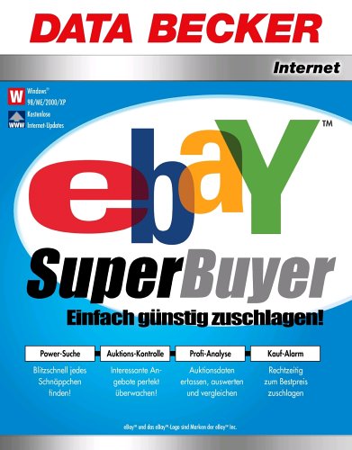 Ebay SuperBuyer, 1 CD-ROM Einfach günstig zuschlagen! Power-Suche: Blitzschnell jedes Schnäppchen finden! Auktions-Kontrolle: Interessante Angebote perfekt überwachen! Profi-Analyse: Auktionsdaten, auswerten und vergleichen. Kauf