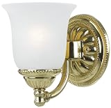 Crystorama Chesapeake 681-PB Small Glass Reversible 1-LT 100w