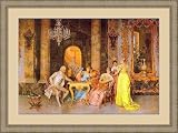 The Chess Game by F. Beda - Framed Artwork