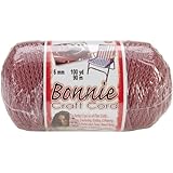 Pepperell Bonnie Macrame Craft Cord, 6mm 100-Yard, Rose