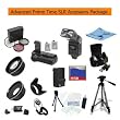 Advanced Prime Time Acessory Package For The Canon EOS 7D Digital Slr Cameras Kit Includes 16Gb High Speed Memory Card, 2 Extended Life Batteries, Battery Pack Grip / Vertical Shutter Release, Rapid AC/DC Charger, Dedicated TTL Flash, Wide Angle Lens, 2X Telephoto Lens, Filter Kit, Flower Lens Hood, Deluxe Carrying Case + More All Lenses Will Attach to Any of the Following Canon Lenses 18-55mm, 75-300mm, 50mm 1.4 , 55-200mm.
