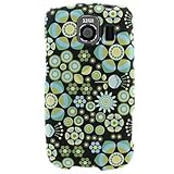 Hard Snap-on Shield RUBBERIZED With NEON FLOWERS Design Faceplate Cover Sle ....