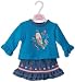 Blue Knitted Parrot Top & Denim Skirt - Petite Dolls 16/18"