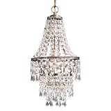 Laura Ashley PXX144 Estella Mini Pendant, Antique Brass