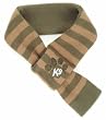 K9 Stripe Dog Scarf, Khaki/ Sand, Small