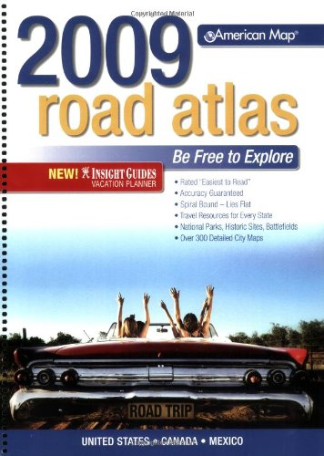 American Map Road Atlas 2009 Standard (Road Atlas: United States, Canada, Mexico (Spiral))