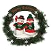 Minnesota Wild Christmas Snowman Holiday Wreath