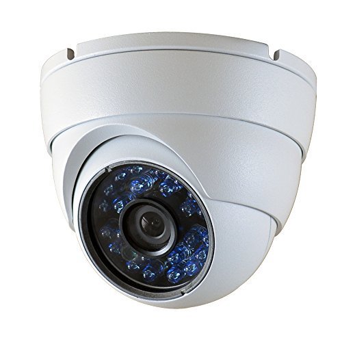 SmoTak 1.3 Megapixel 720p HD-AHD or 1000TVL Analog 960H Outdoor 65ft IR Dome Security Camera 3.6mm Wide Angle Lens (720p Dome)