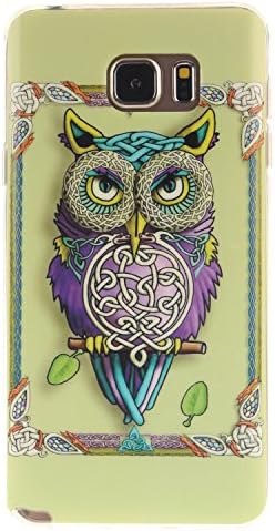 Galaxy Note 5 Case, Hongqing Shop Fashion Style Ultra Slim Exact Fit Flexible TPU Soft Back Cover Protective Skin Case for Samsung Galaxy Note 5 2015 Releas (Owl)